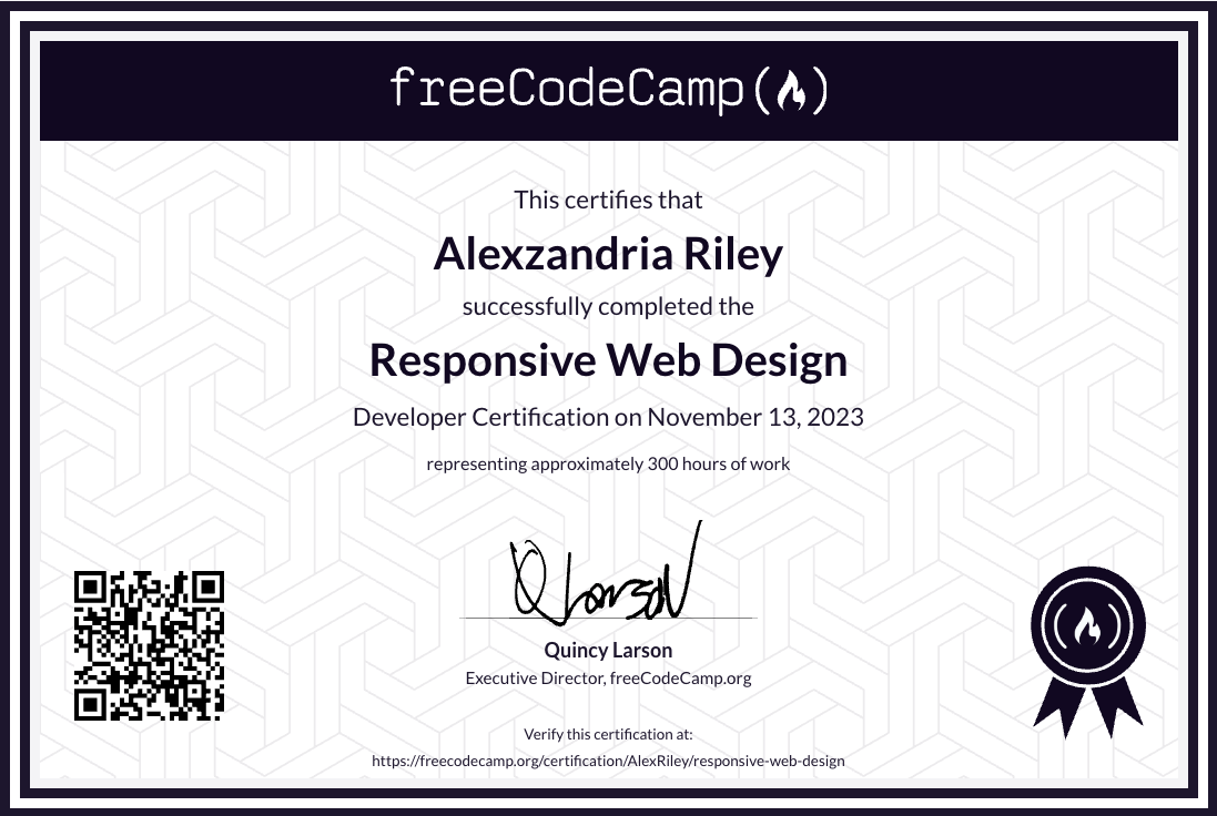 Responsive Web Desgin certification